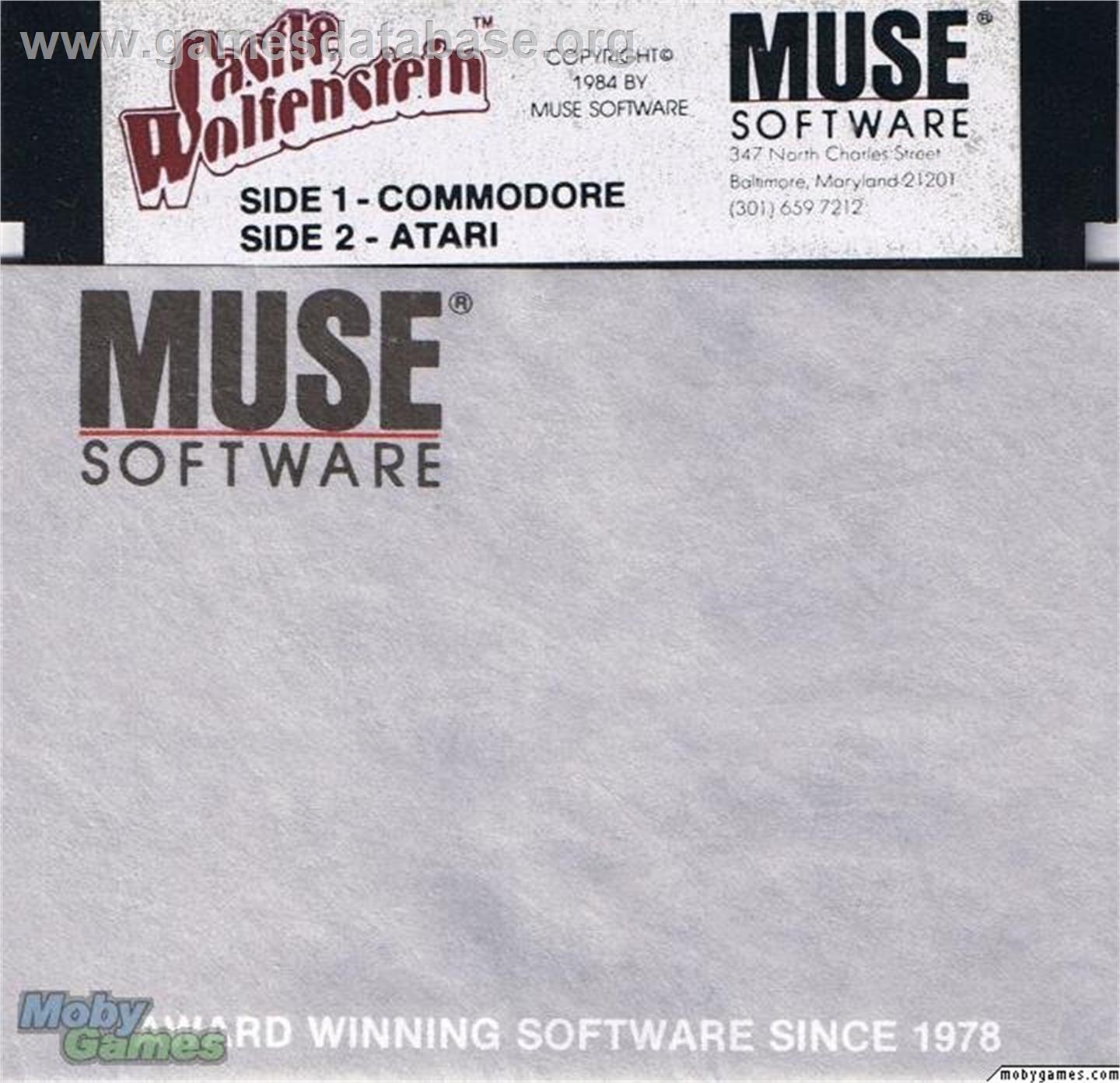Castle Wolfenstein - Microsoft DOS - Artwork - Disc