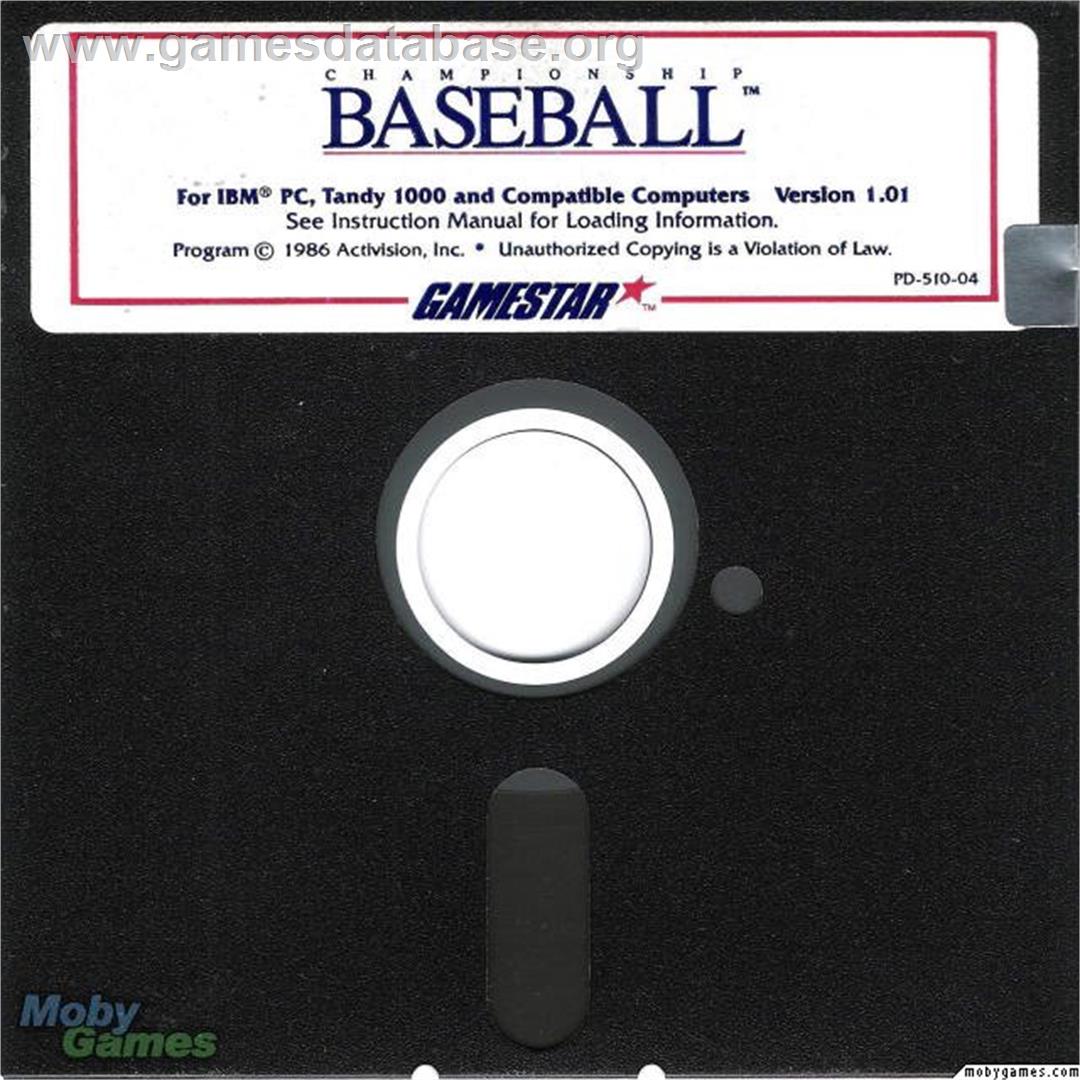 Championship Baseball - Microsoft DOS - Artwork - Disc