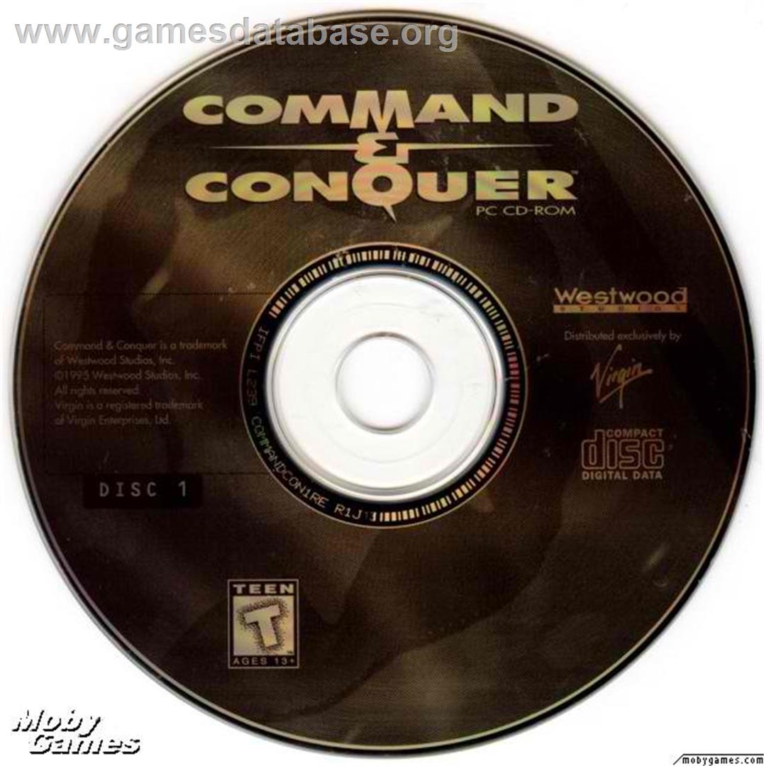 Command & Conquer - Microsoft DOS - Artwork - Disc