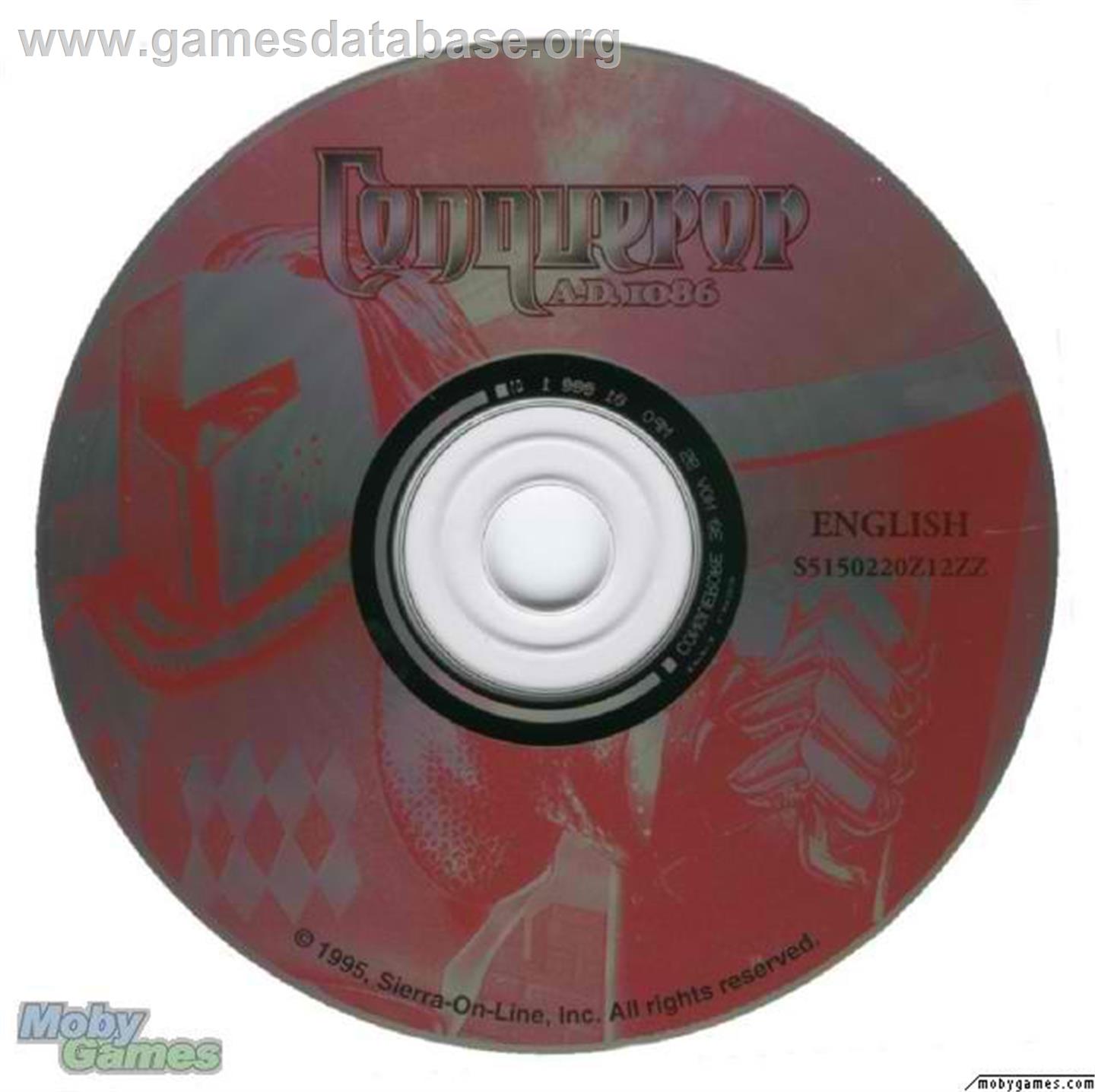 Conqueror: A.D. 1086 - Microsoft DOS - Artwork - Disc