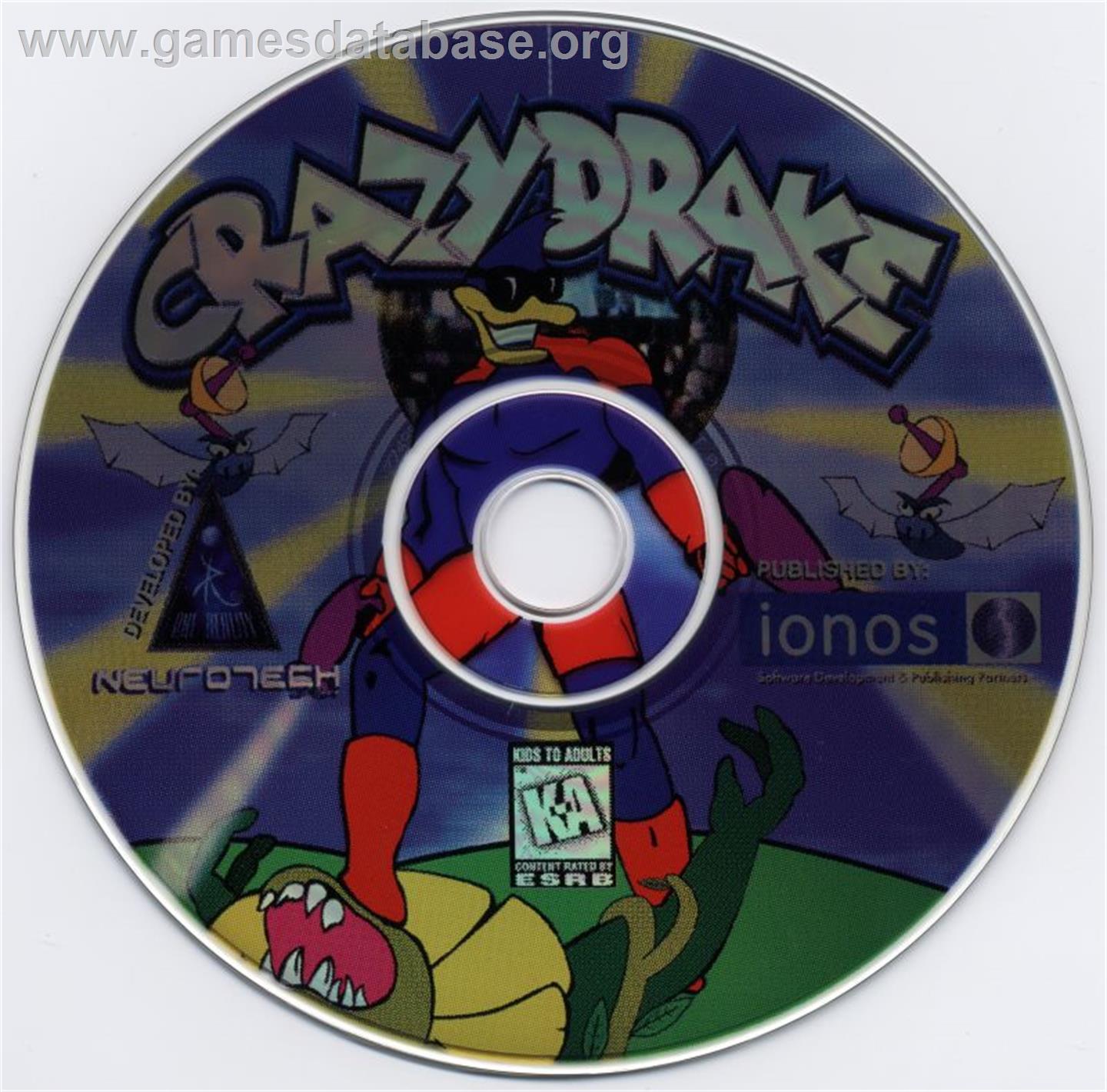 Crazy Drake - Microsoft DOS - Artwork - Disc
