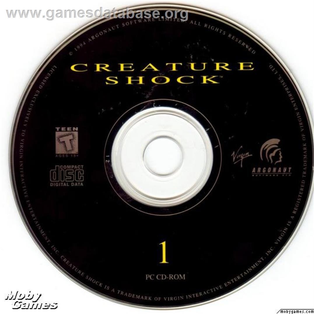 Creature Shock - Microsoft DOS - Artwork - Disc