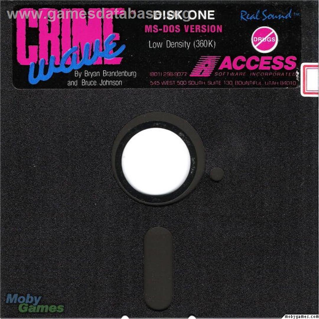 Crime Wave - Microsoft DOS - Artwork - Disc
