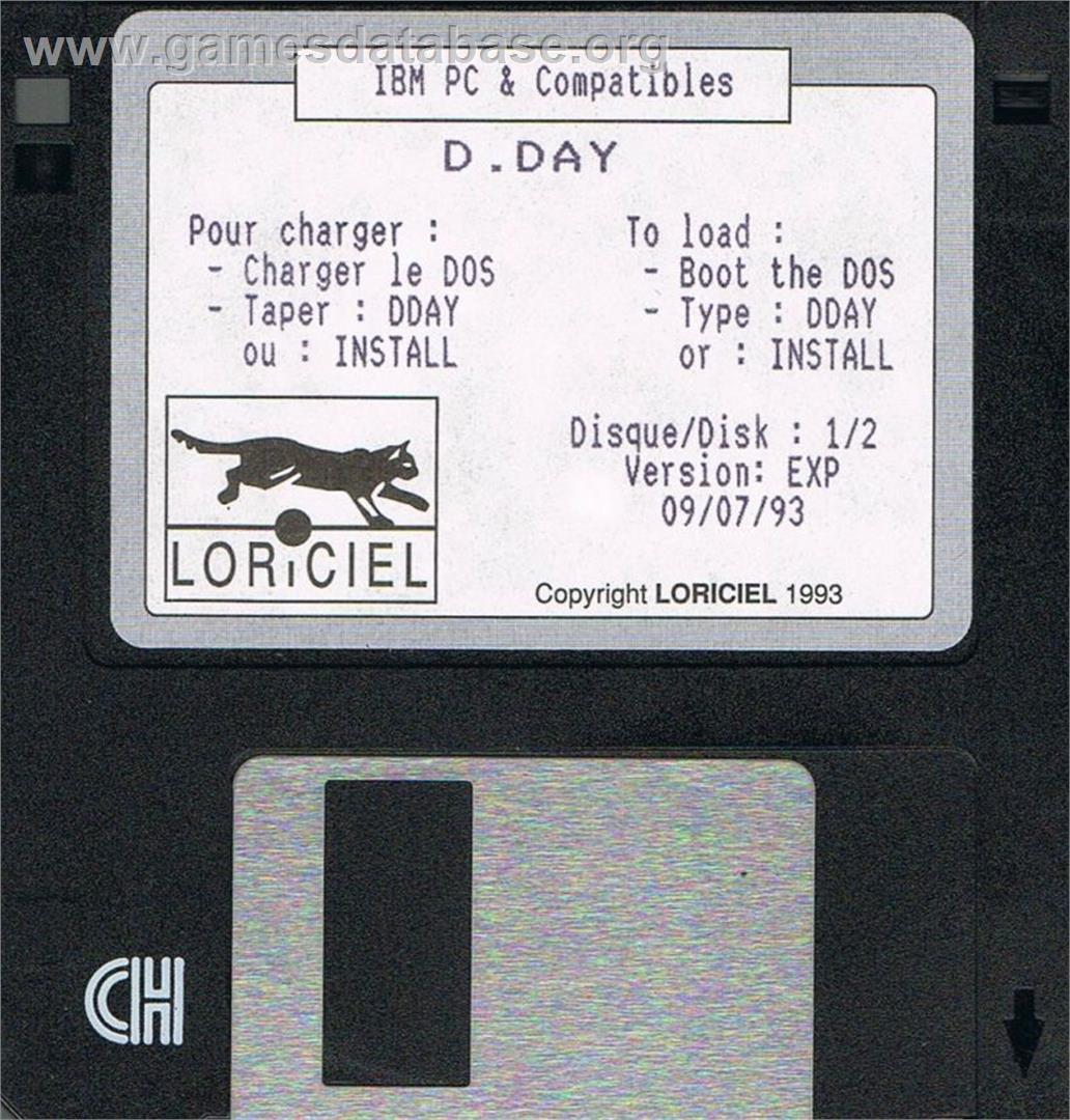 D-Day - Microsoft DOS - Artwork - Disc