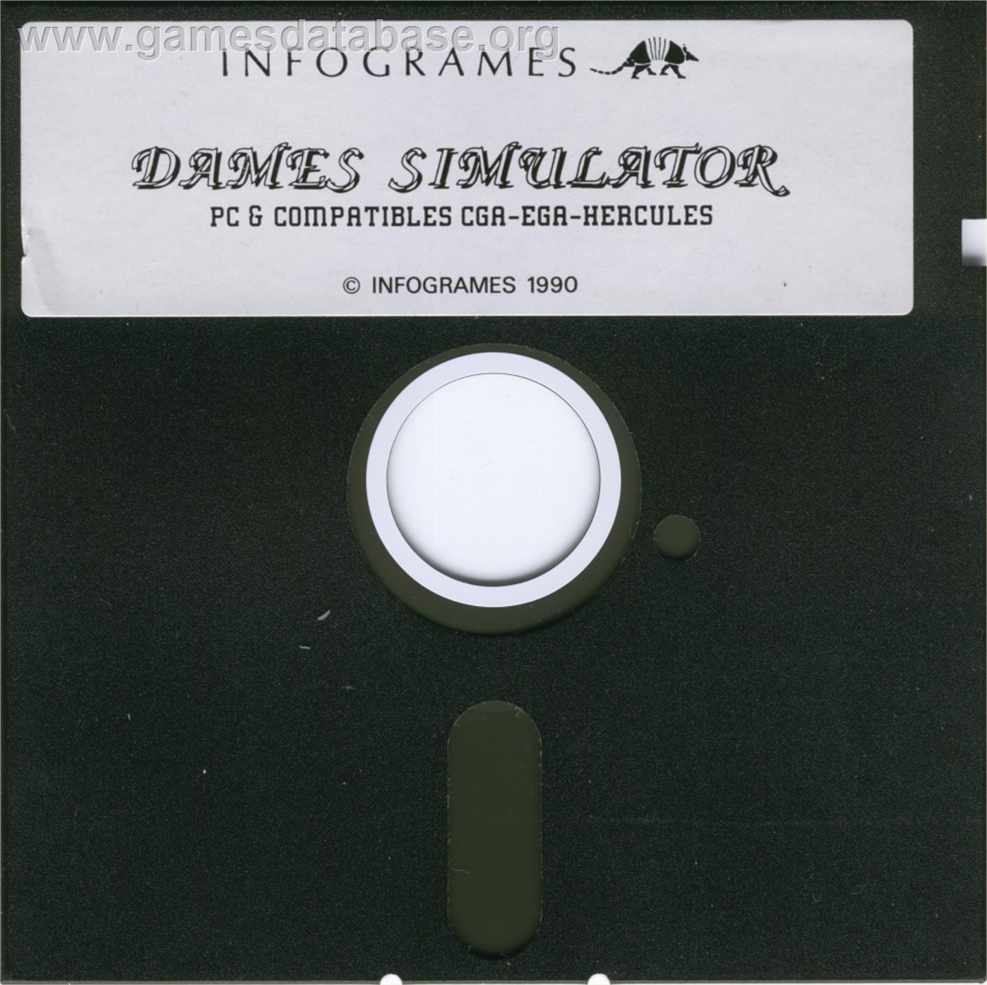 Dames Simulator - Microsoft DOS - Artwork - Disc