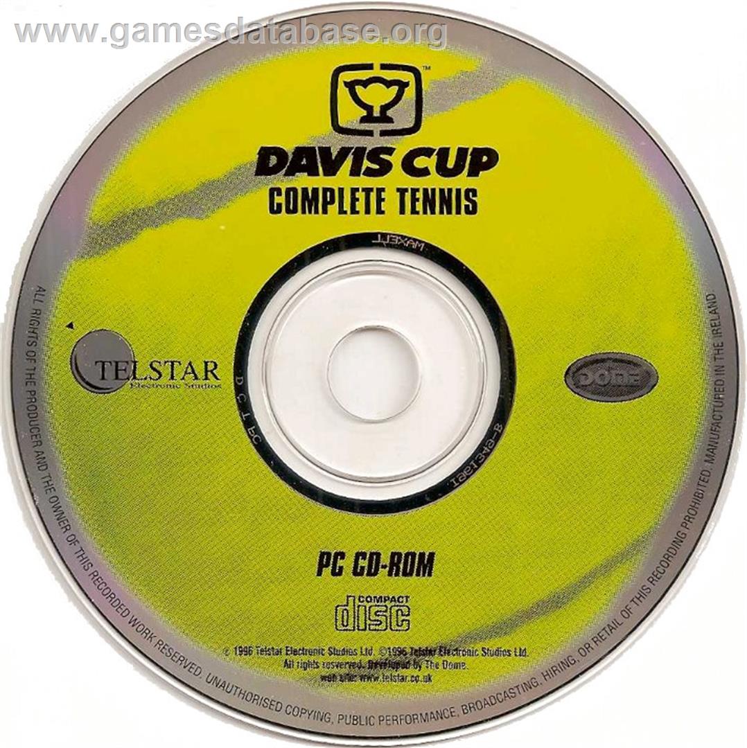Davis Cup Complete Tennis - Microsoft DOS - Artwork - Disc