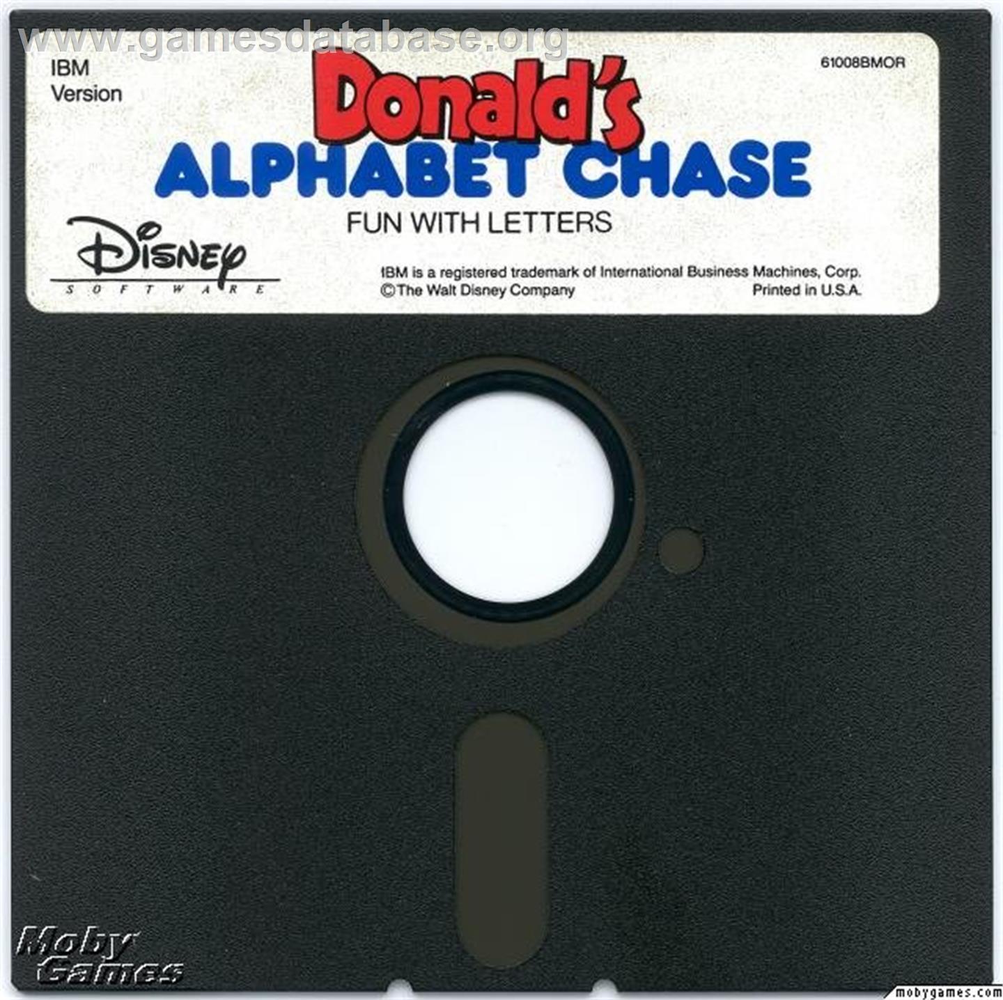 Donald's Alphabet Chase - Microsoft DOS - Artwork - Disc