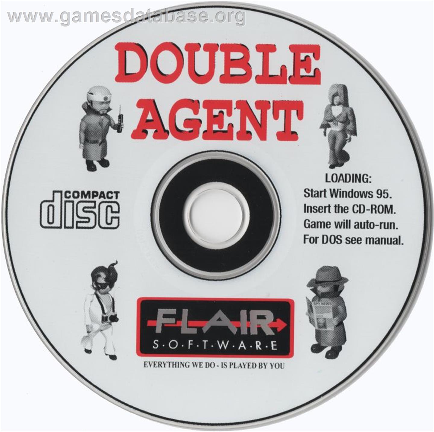 Double Agent - Microsoft DOS - Artwork - Disc