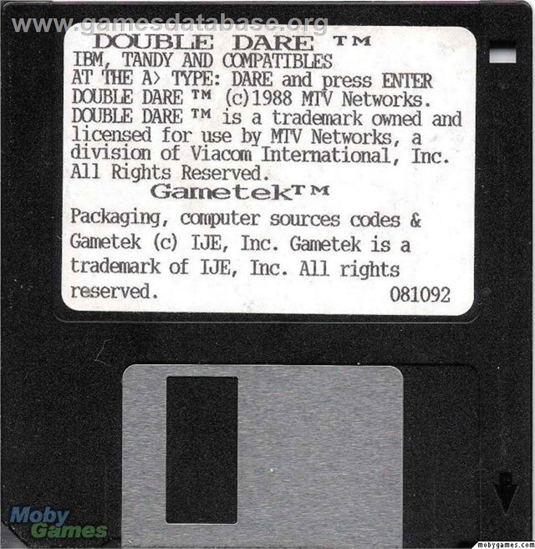 Double Dare - Microsoft DOS - Artwork - Disc