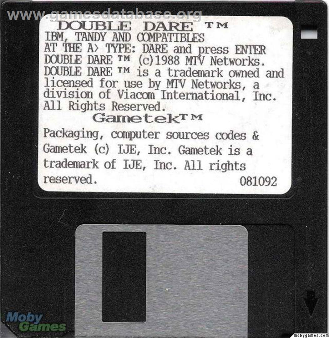 Double Dare - Microsoft DOS - Artwork - Disc