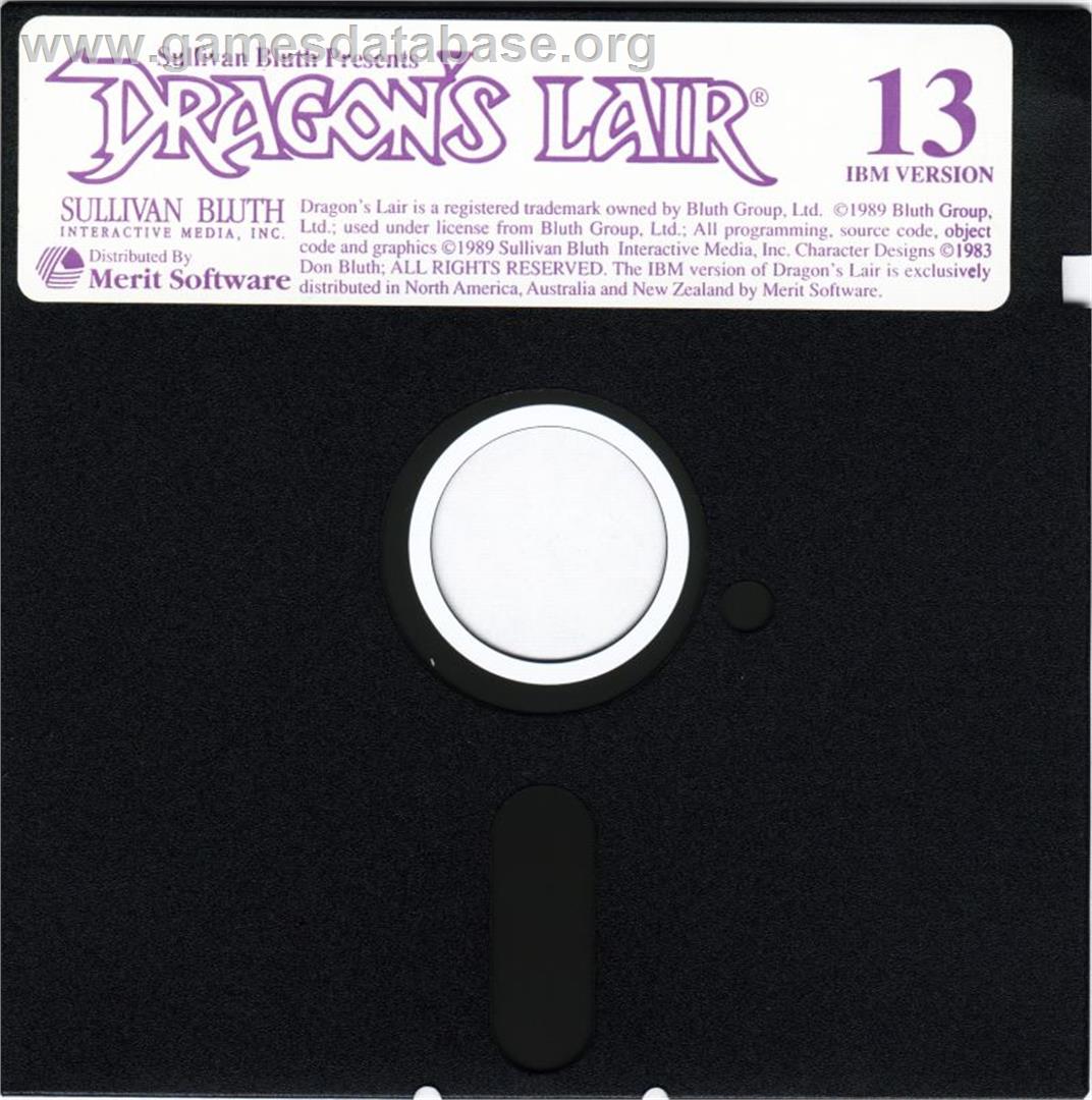 Dragon's Lair - Microsoft DOS - Artwork - Disc