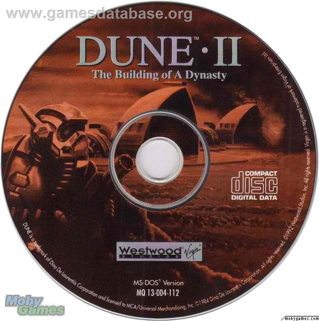Dune 2 - Battle for Arrakis - Microsoft DOS - Artwork - Disc