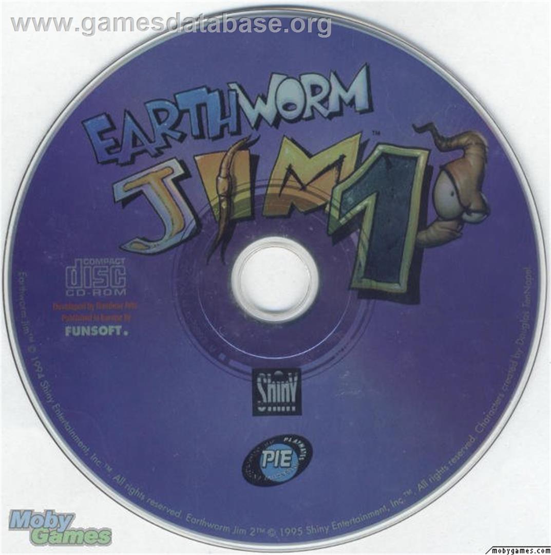 Earthworm Jim - Microsoft DOS - Artwork - Disc