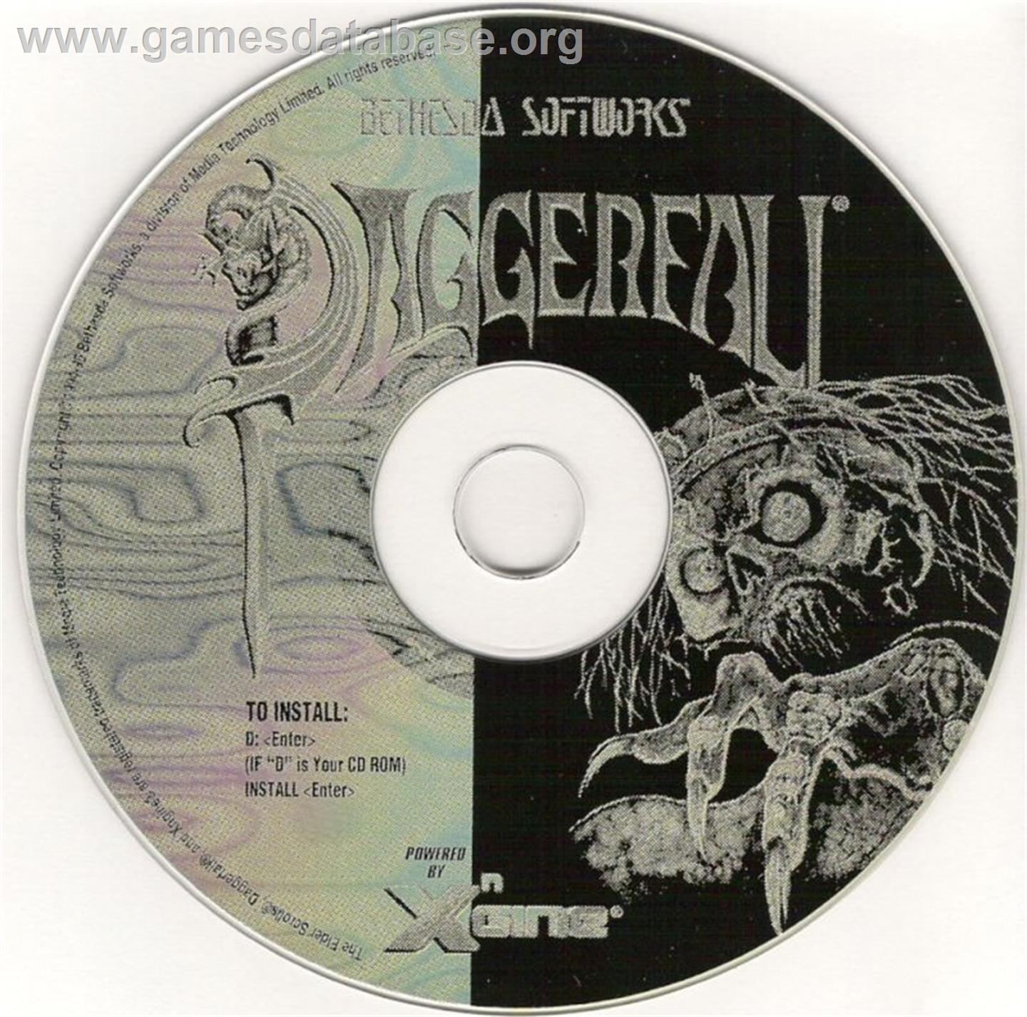 Elder Scrolls - Daggerfall, The - Microsoft DOS - Artwork - Disc
