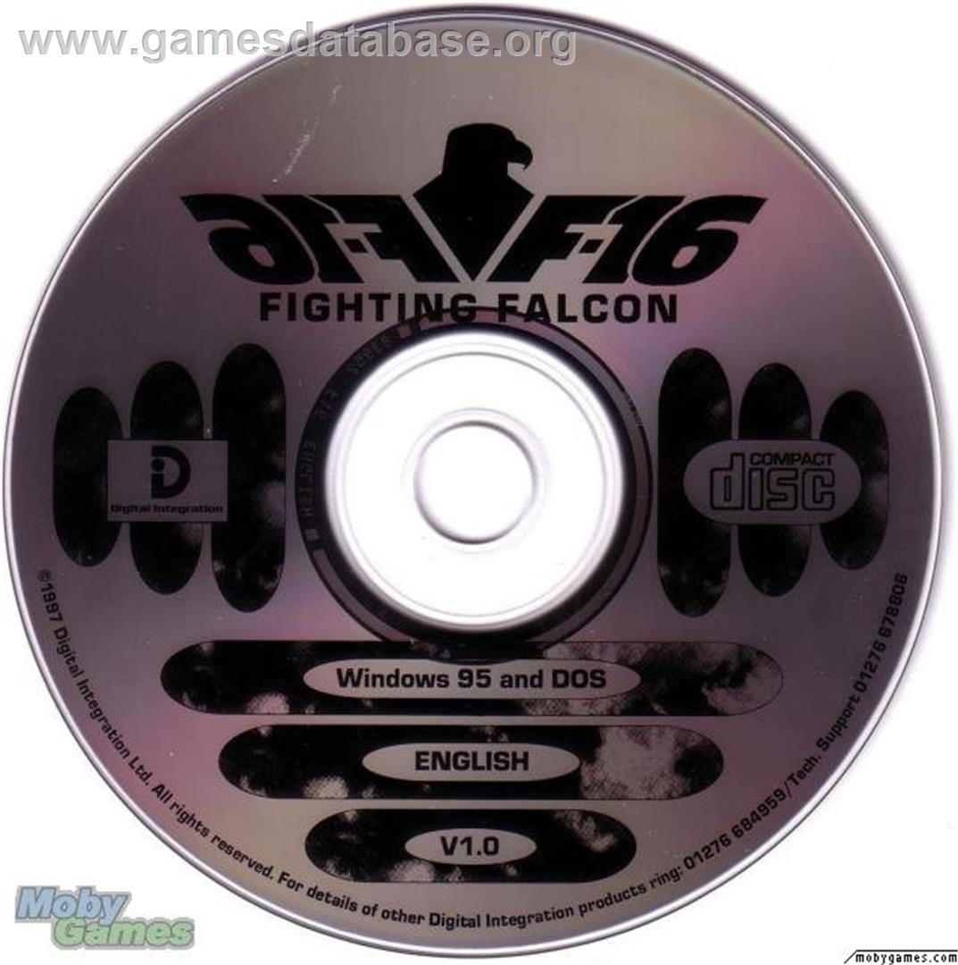 F-16 Fighting Falcon - Microsoft DOS - Artwork - Disc