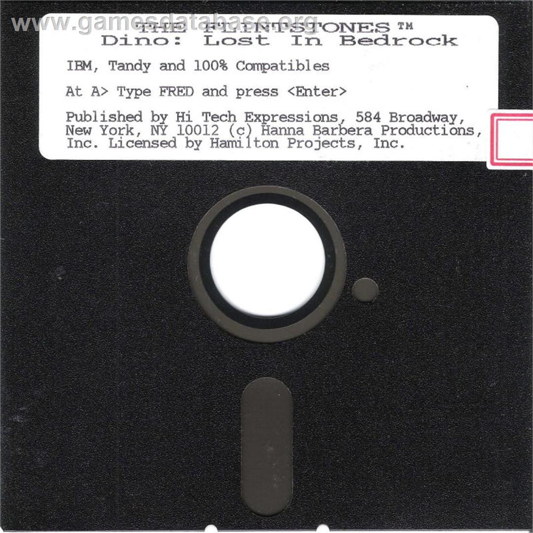 Flintstones, The - Dino - Lost In Bedrock - Microsoft DOS - Artwork - Disc