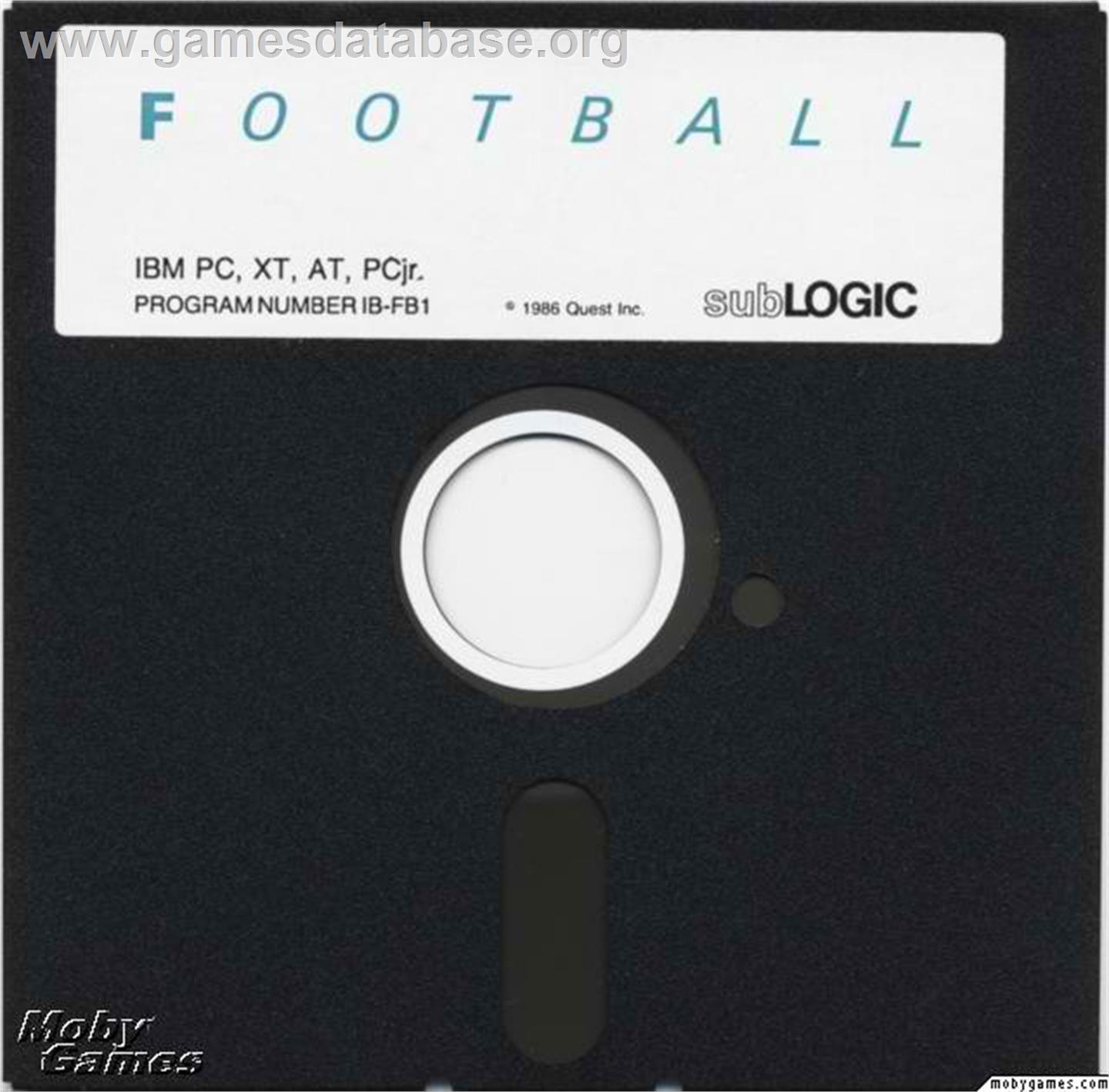 Football (1983) - Microsoft DOS - Artwork - Disc