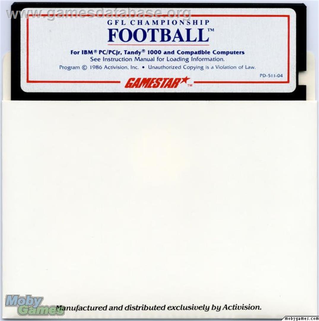Gfl Championship Football - Microsoft DOS - Artwork - Disc