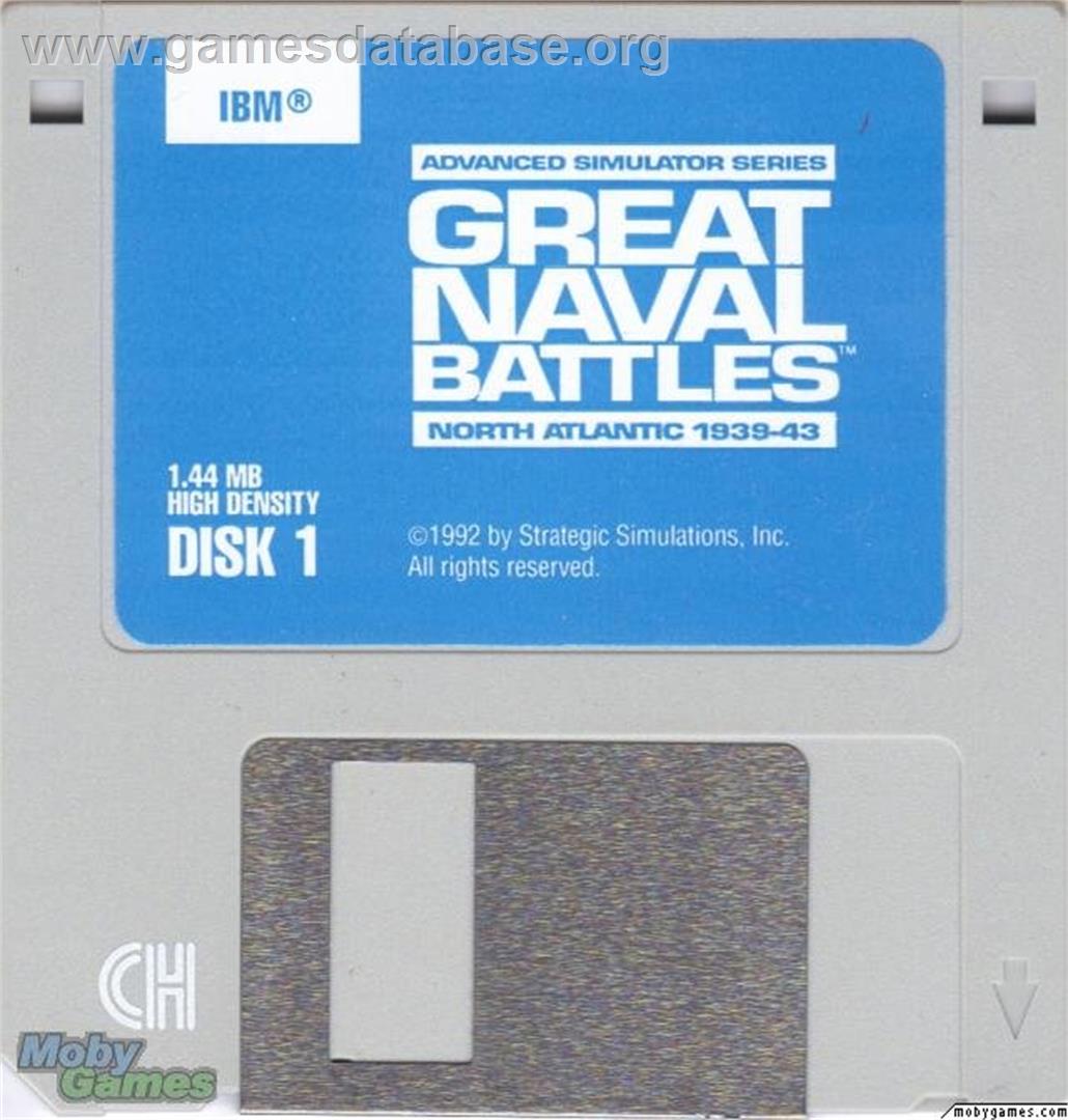 Great Naval Battles - North Atlantic 1939-43 - Microsoft DOS - Artwork - Disc