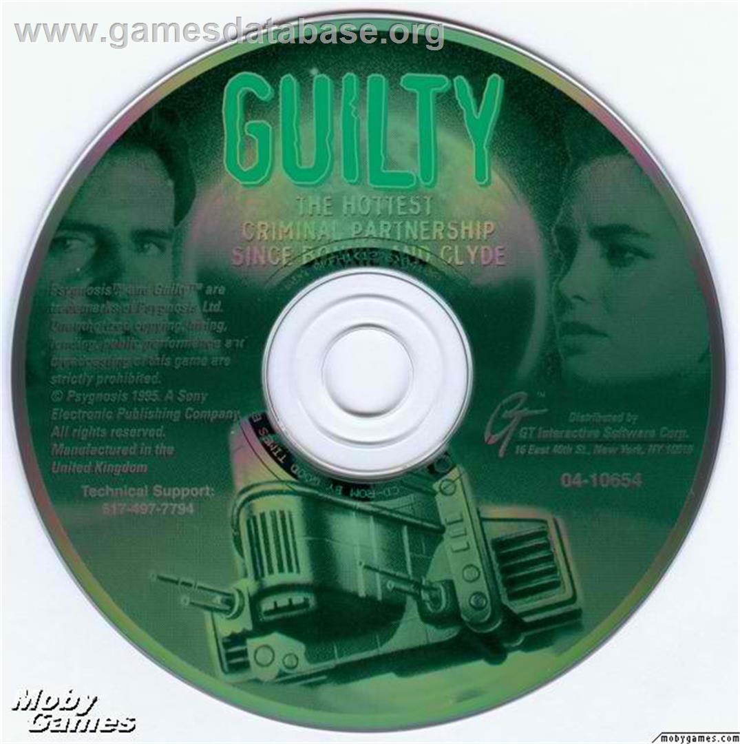 Guilty - Microsoft DOS - Artwork - Disc