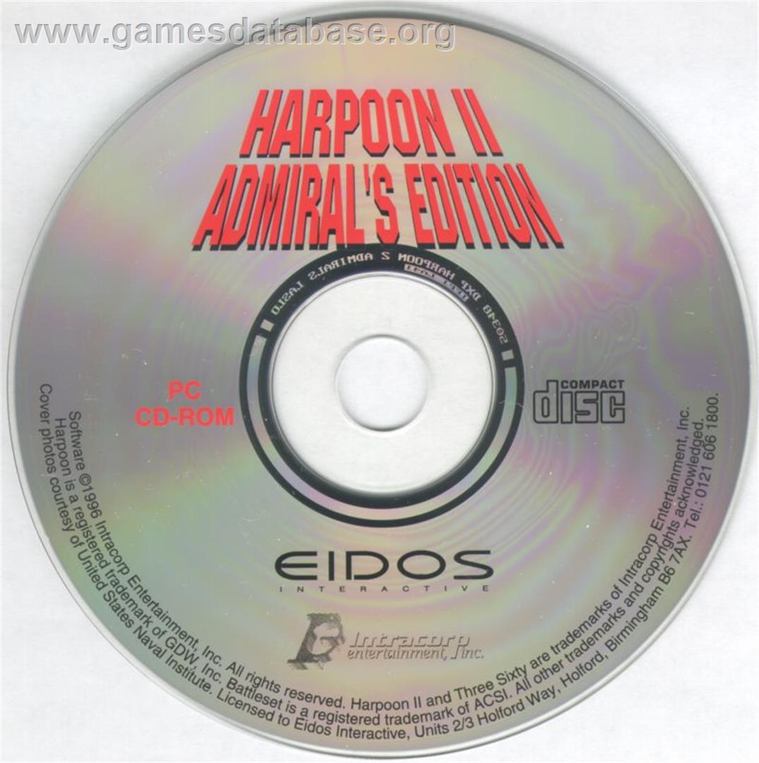 Harpoon 2 - Admiral's Edition - Microsoft DOS - Artwork - Disc