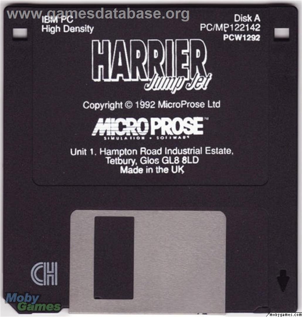 Harrier Jump Jet - Microsoft DOS - Artwork - Disc