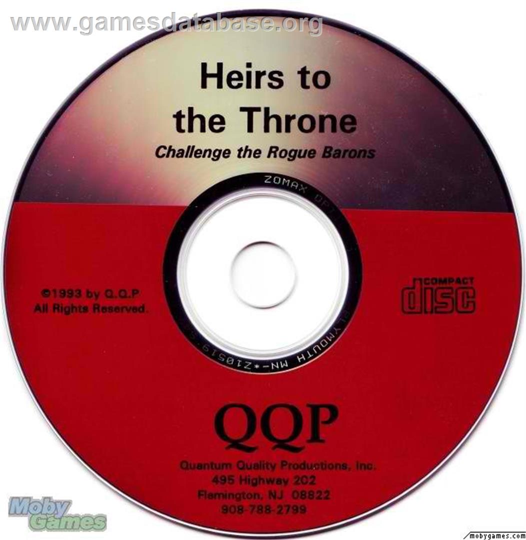 Heirs to the Throne - Microsoft DOS - Artwork - Disc