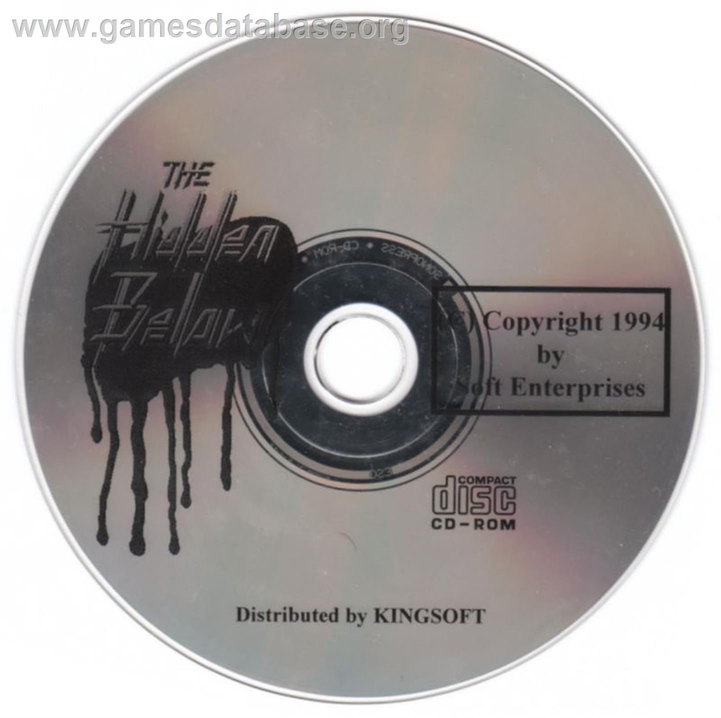Hidden Below, The - Microsoft DOS - Artwork - Disc