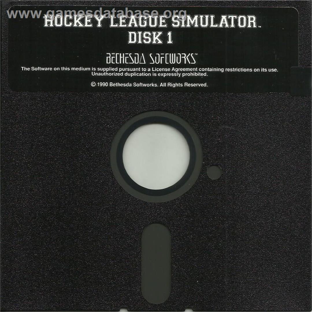 Hockey League Simulator - Microsoft DOS - Artwork - Disc