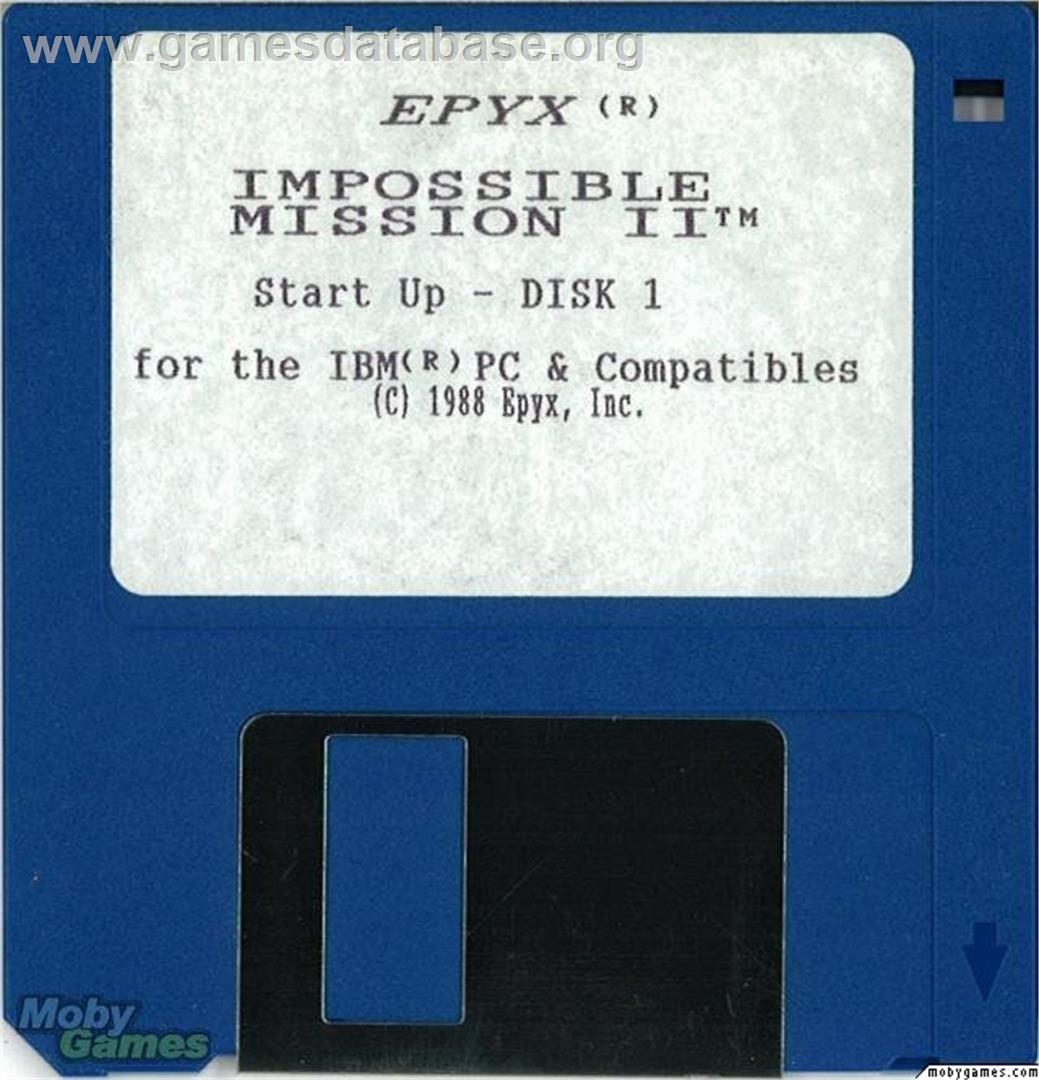 Impossible Mission II - Microsoft DOS - Artwork - Disc