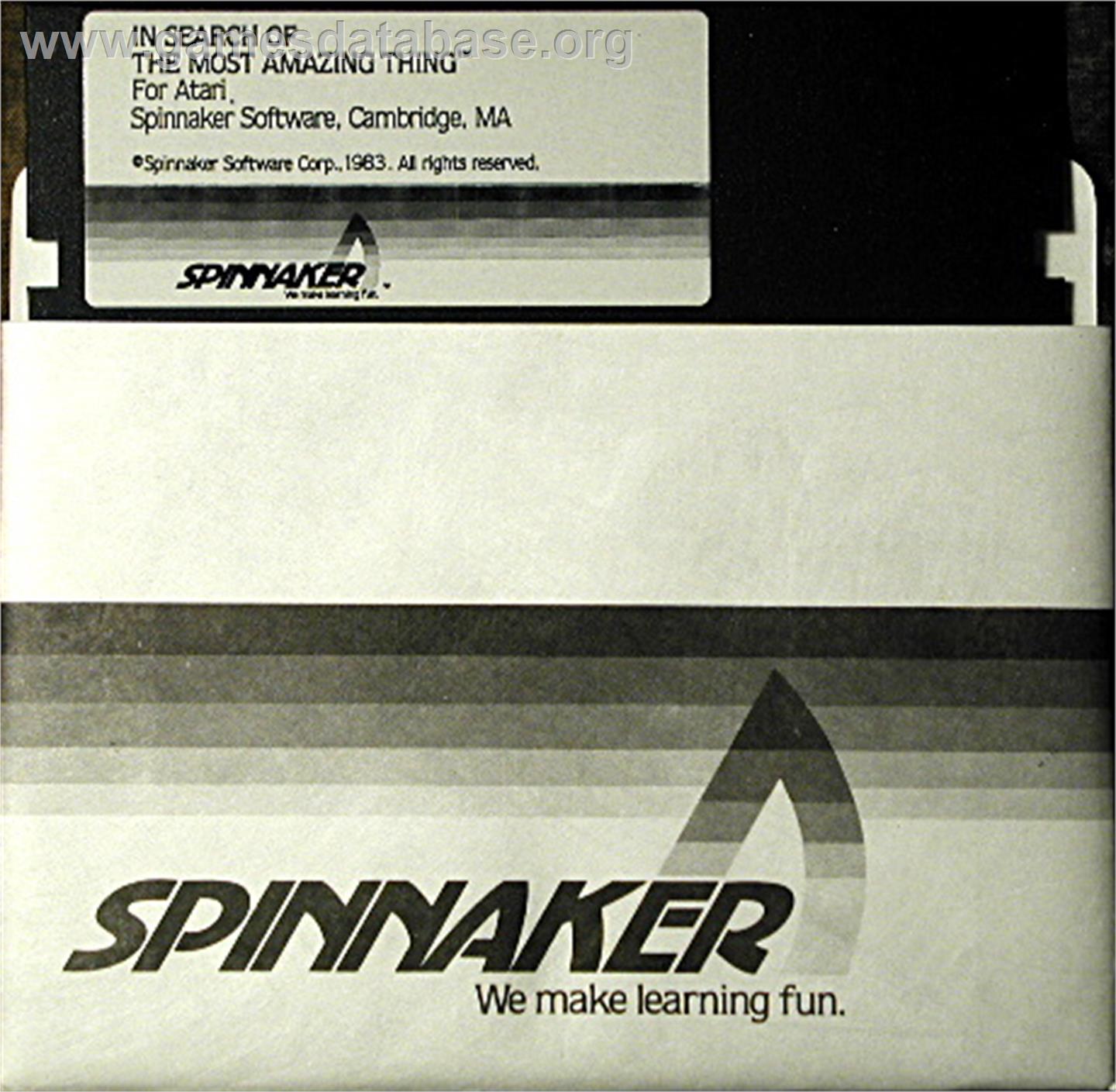 In Search Of The Most Amazing Thing - Microsoft DOS - Artwork - Disc
