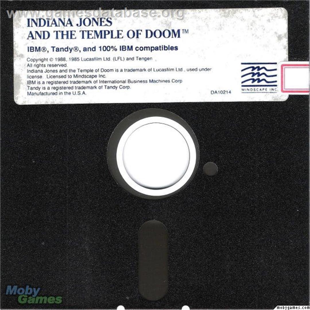 Indiana Jones And The Temple Of Doom - Microsoft DOS - Artwork - Disc