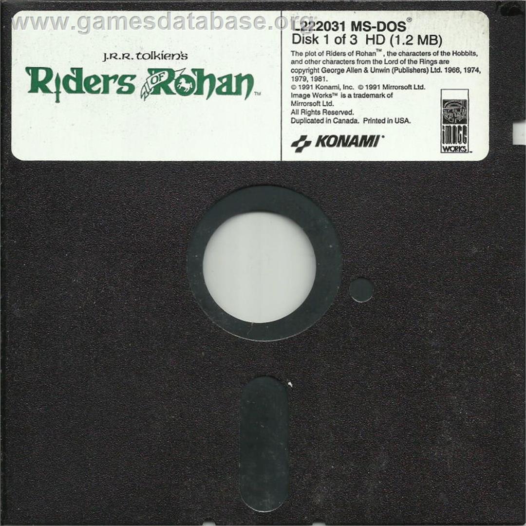 J.R.R. Tolkien's Riders of Rohan - Microsoft DOS - Artwork - Disc