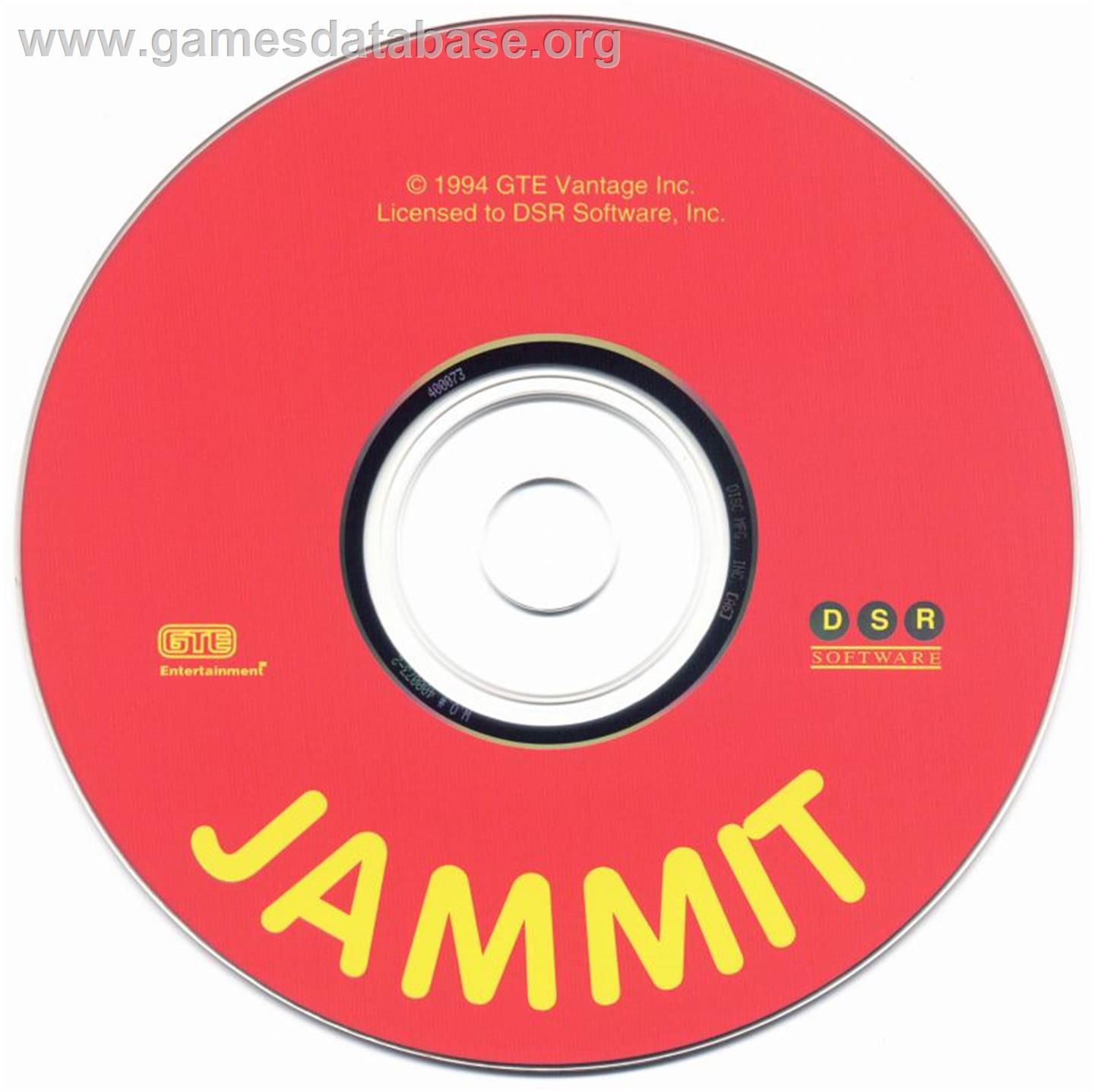 Jammit - Microsoft DOS - Artwork - Disc