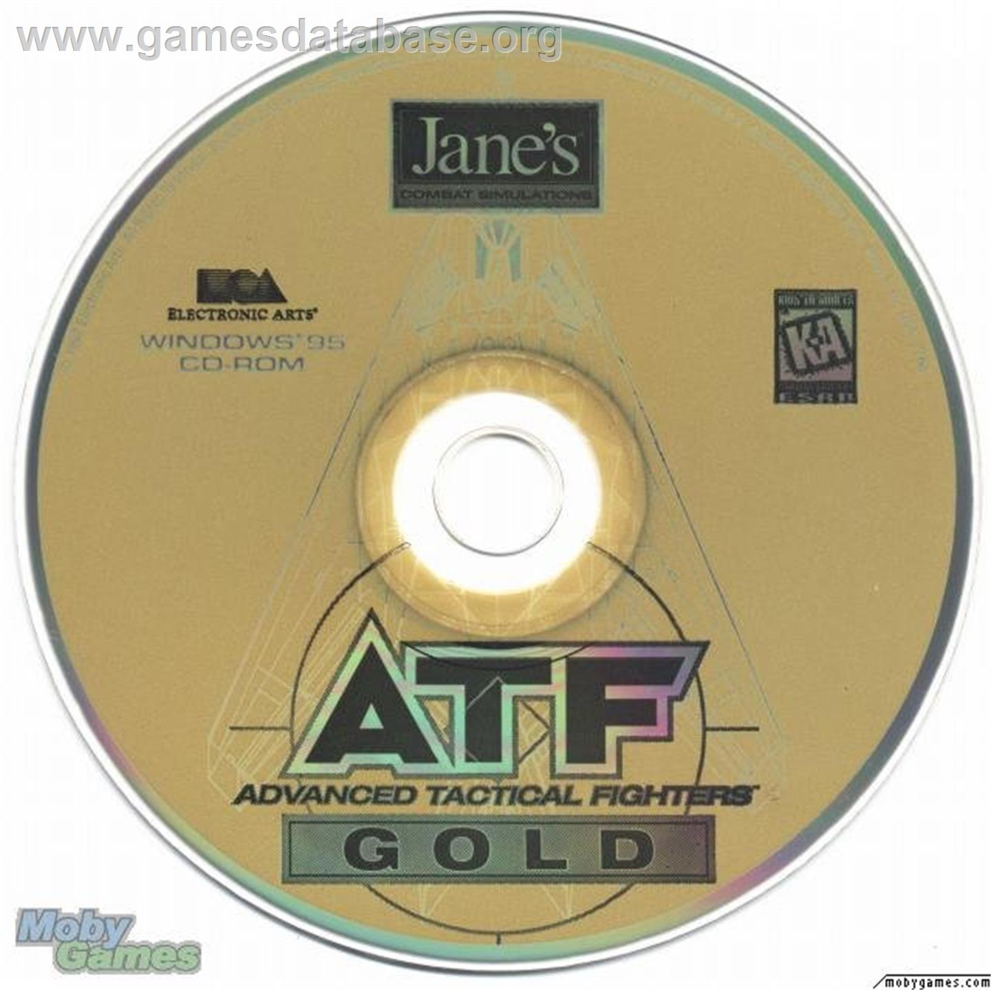 Jane's Combat Simulations Advanced Tactical Fighters - Microsoft DOS - Artwork - Disc