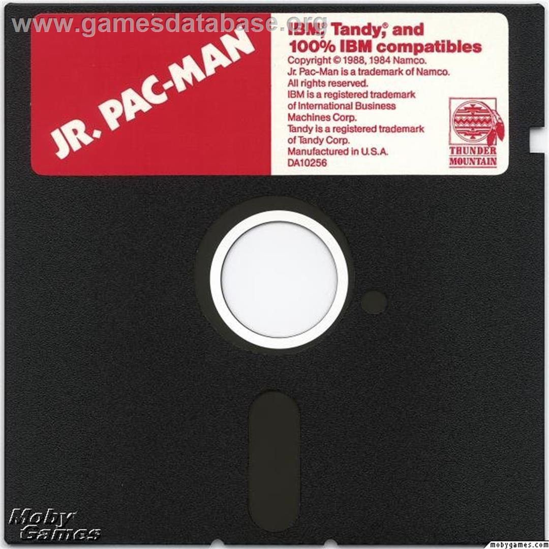 Jr. Pac-man - Microsoft DOS - Artwork - Disc