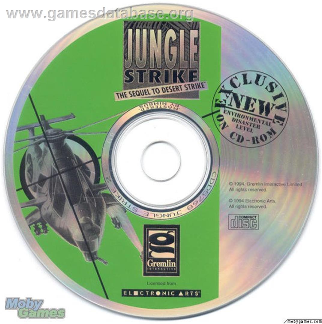 Jungle Strike - Microsoft DOS - Artwork - Disc