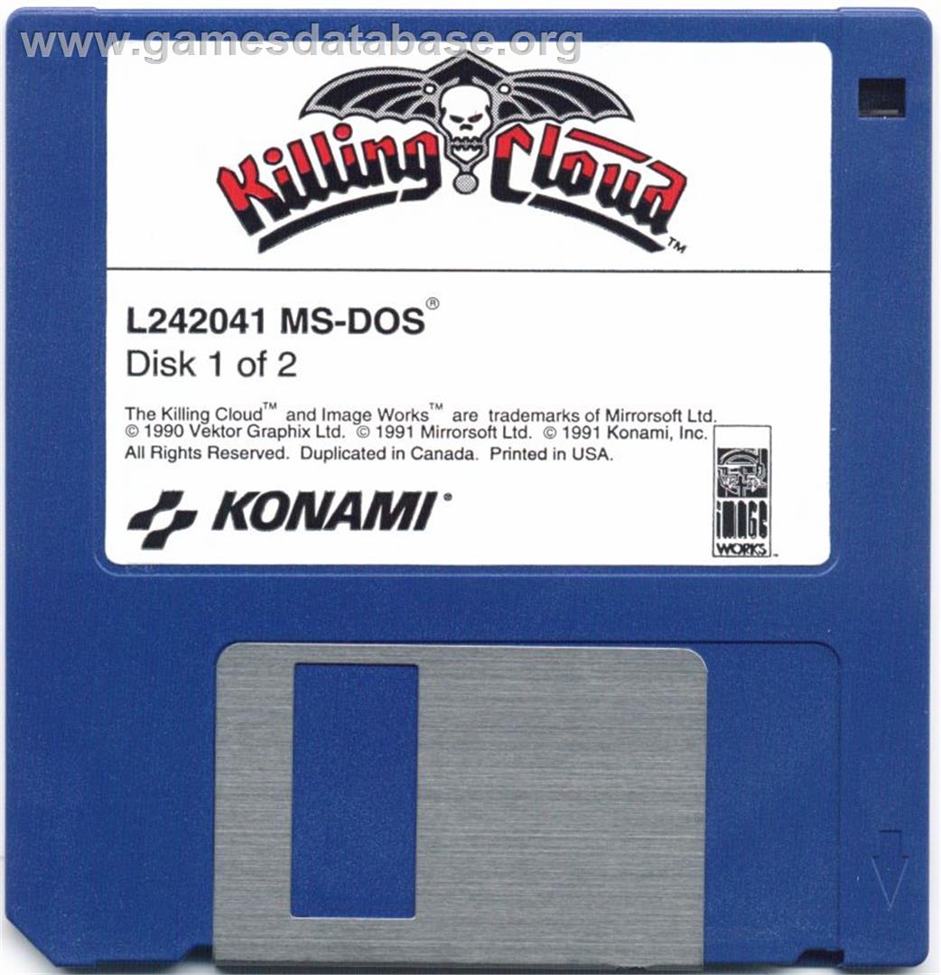 Killing Cloud - Microsoft DOS - Artwork - Disc