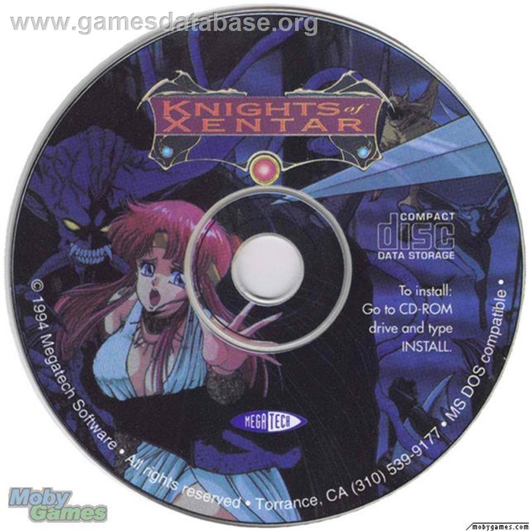 Knights of Xentar - Microsoft DOS - Artwork - Disc