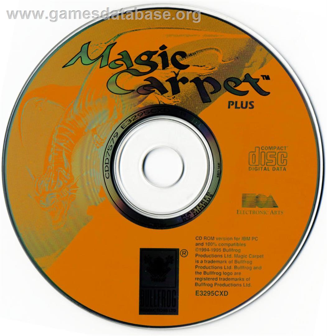 Magic Carpet Plus - Microsoft DOS - Artwork - Disc