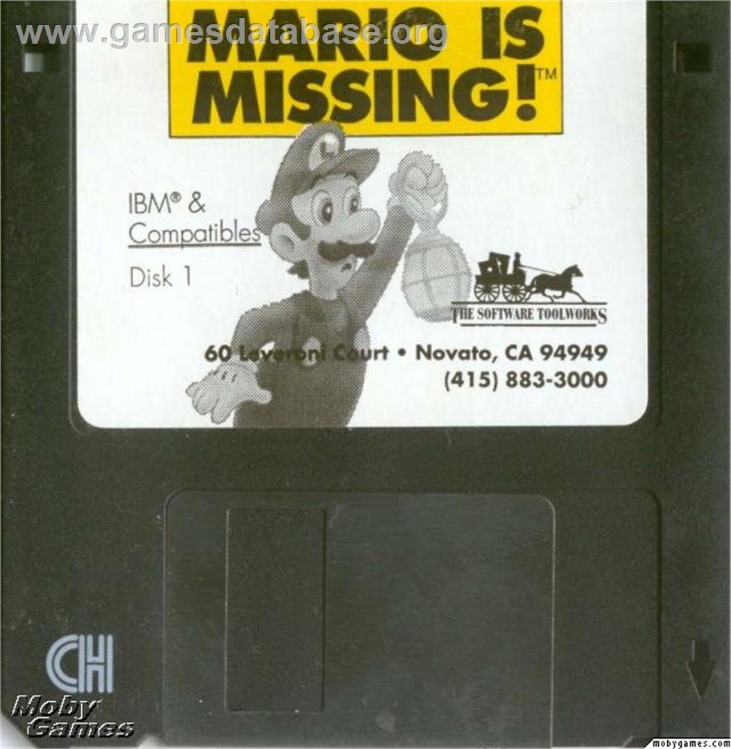 Mario is Missing! - Microsoft DOS - Artwork - Disc
