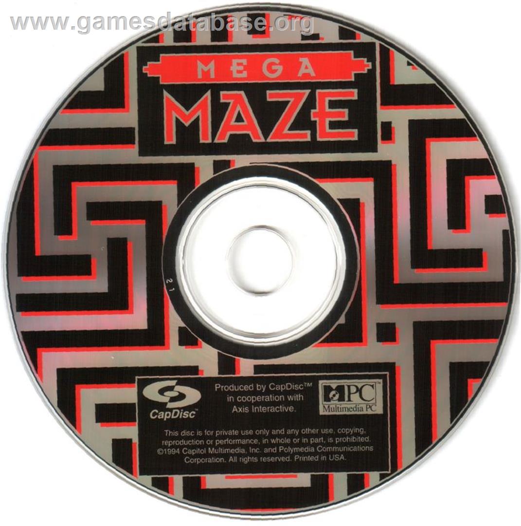 MegaMaze - Microsoft DOS - Artwork - Disc