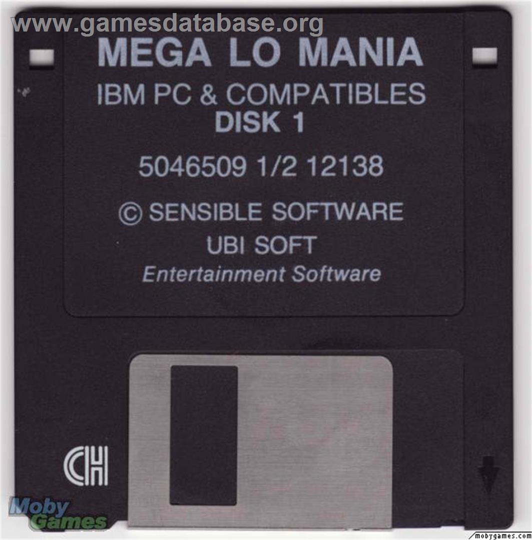 Mega Lo Mania - Microsoft DOS - Artwork - Disc