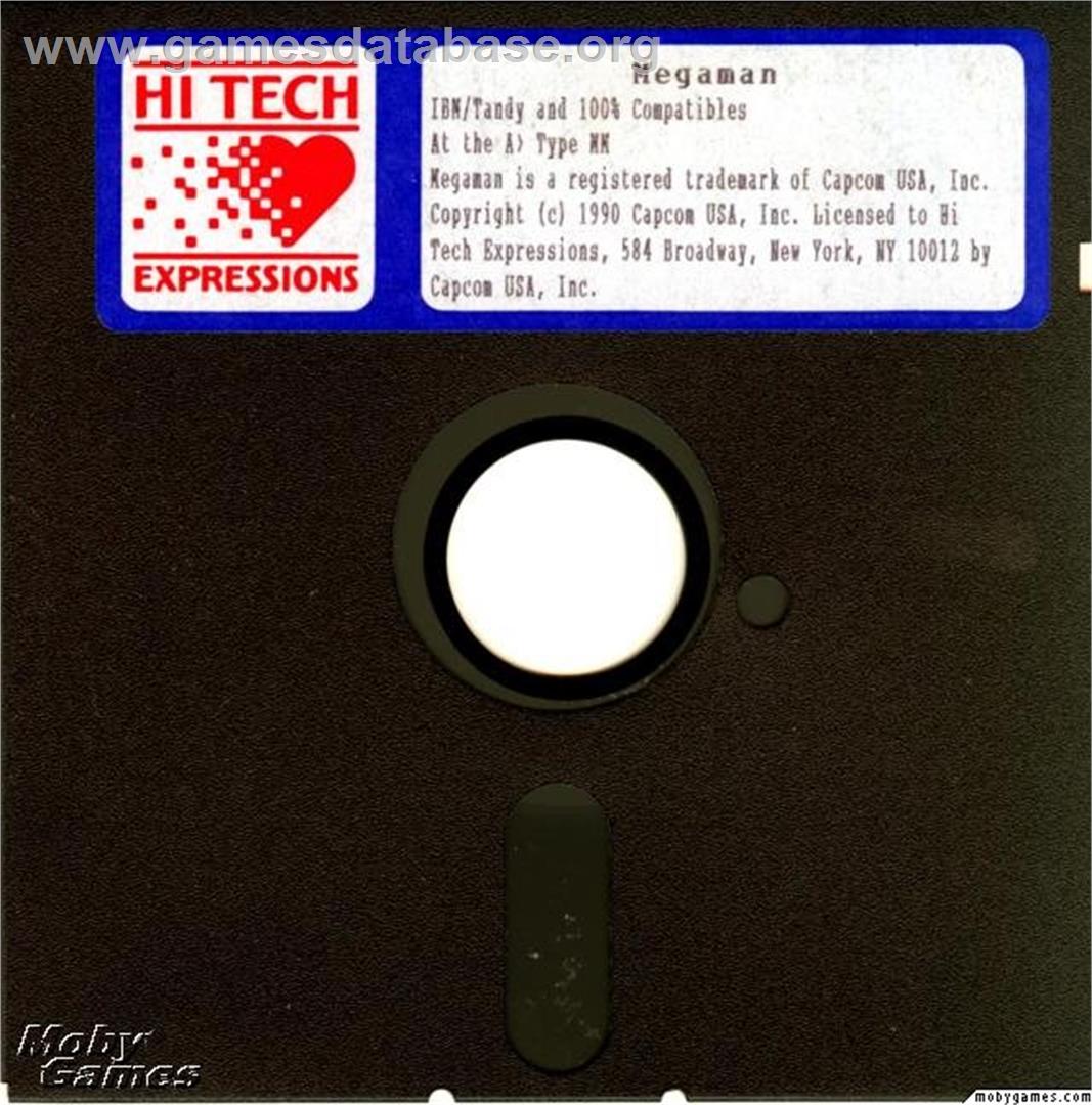 Mega Man - Microsoft DOS - Artwork - Disc