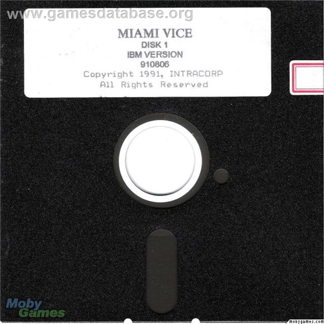 Miami Vice - Microsoft DOS - Artwork - Disc
