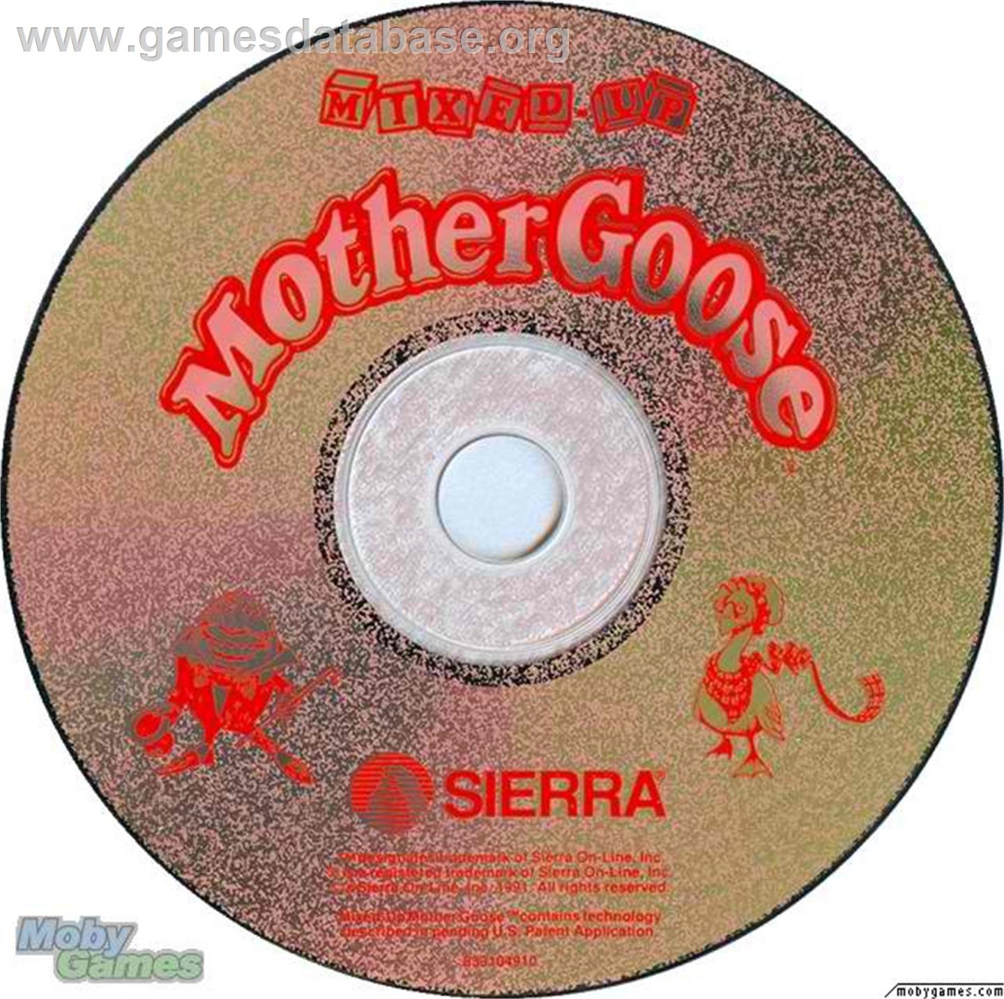 Mixed-Up Mother Goose - Microsoft DOS - Artwork - Disc