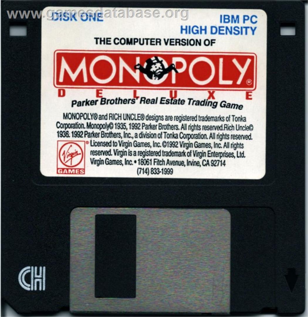Monopoly Deluxe - Microsoft DOS - Artwork - Disc