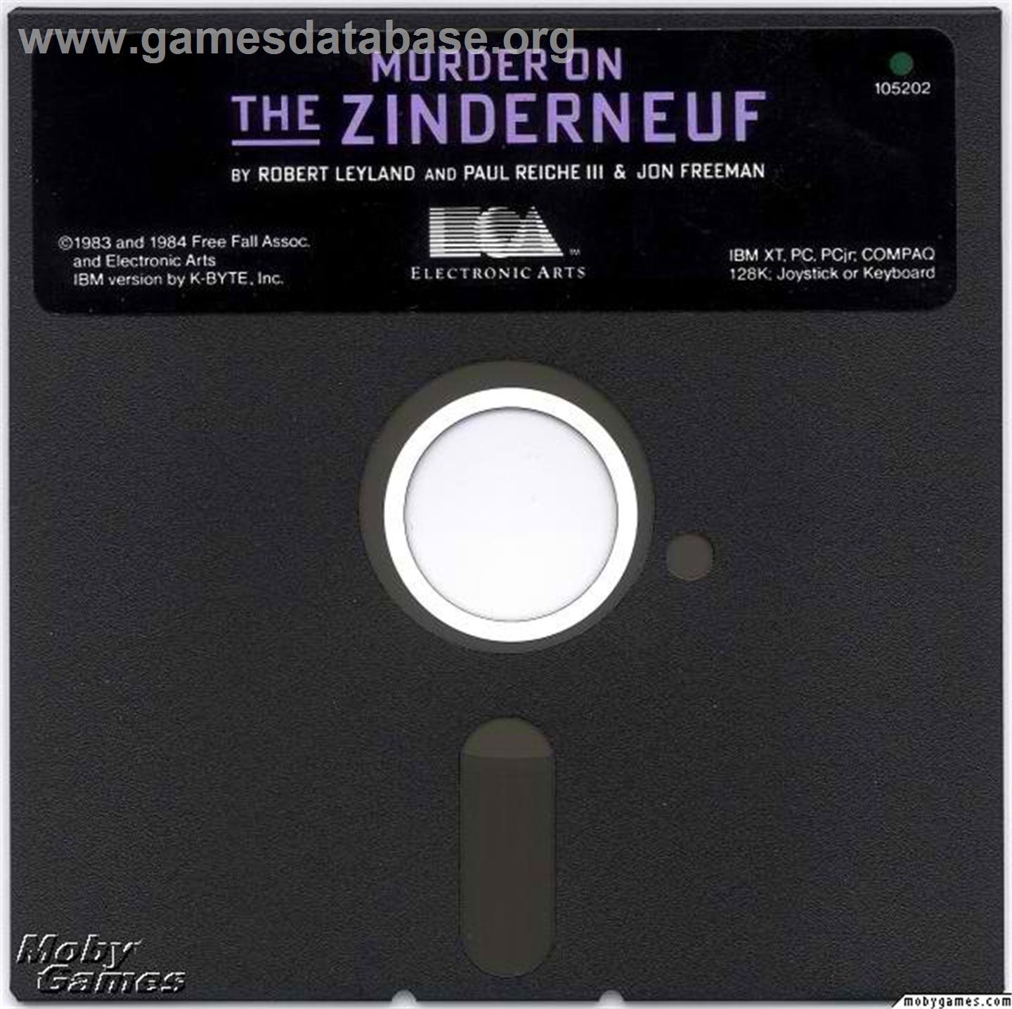 Murder on the Zinderneuf - Microsoft DOS - Artwork - Disc