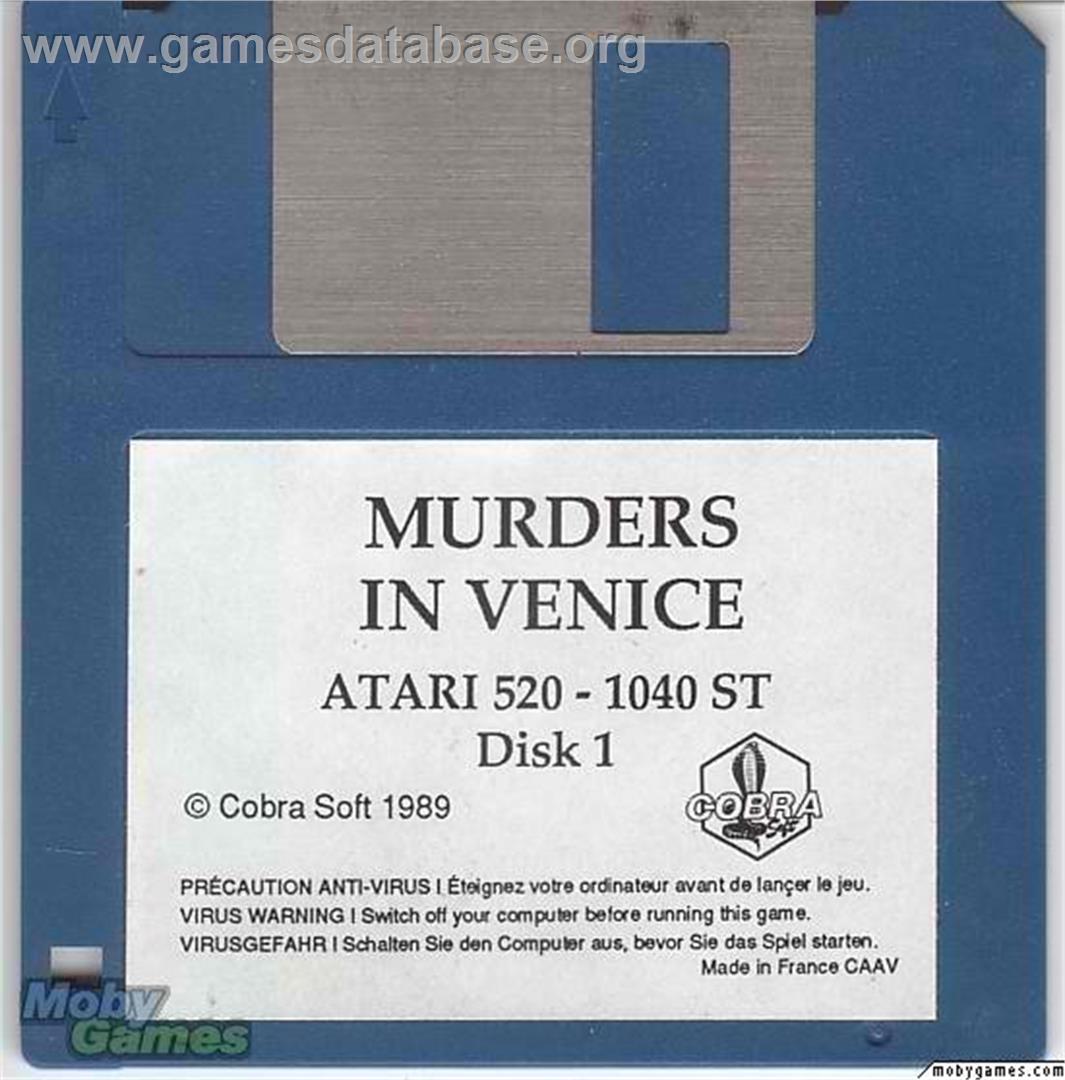Murders in Venice - Microsoft DOS - Artwork - Disc