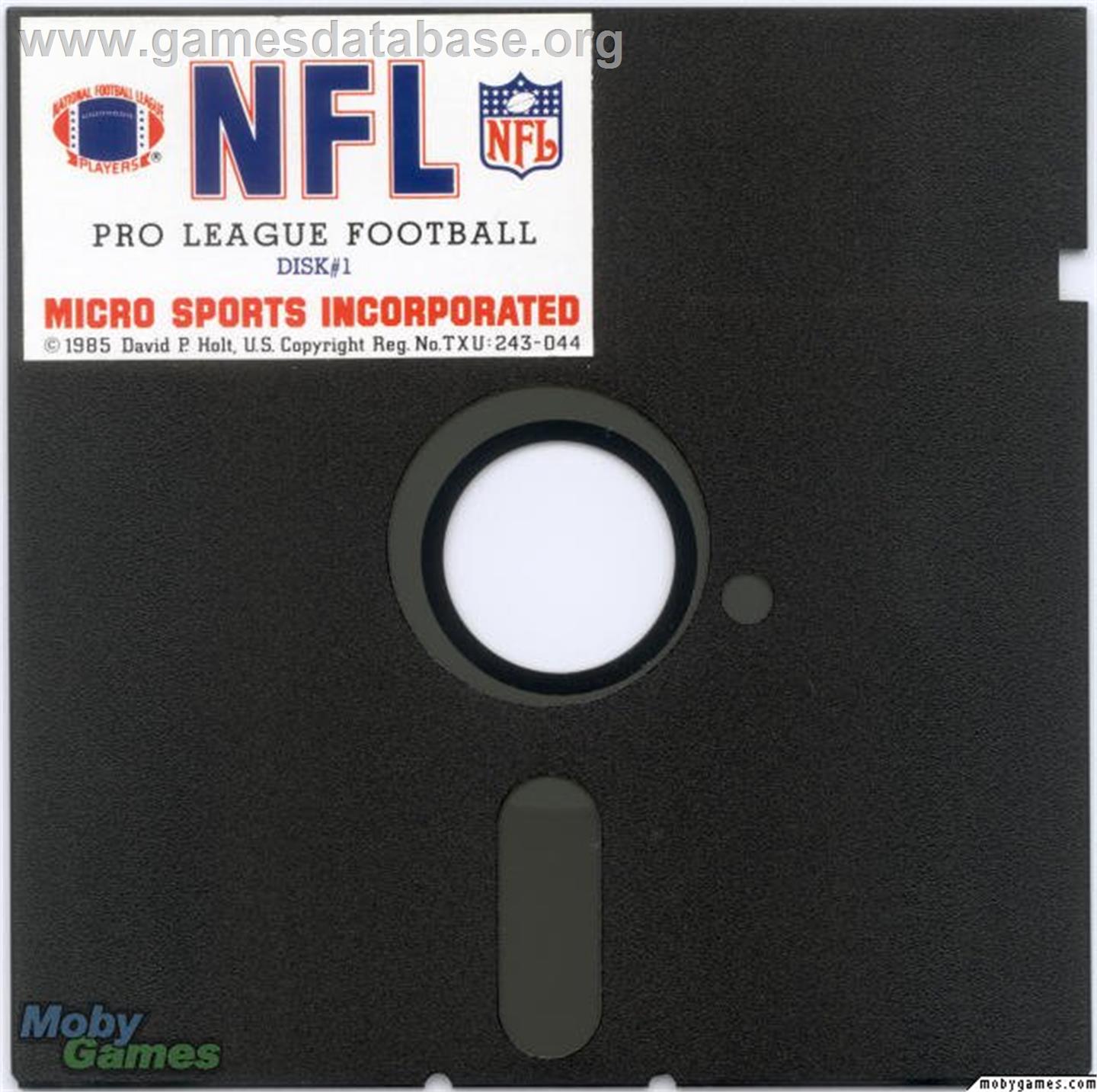 NFL Pro League Football (1991) - Microsoft DOS - Artwork - Disc